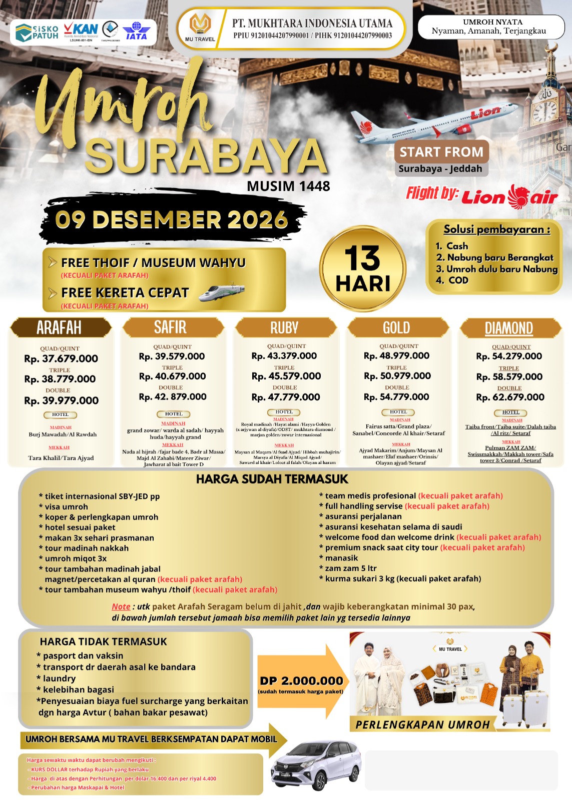 Umroh Keberangkatan Surabaya 13 Hari - Image 1