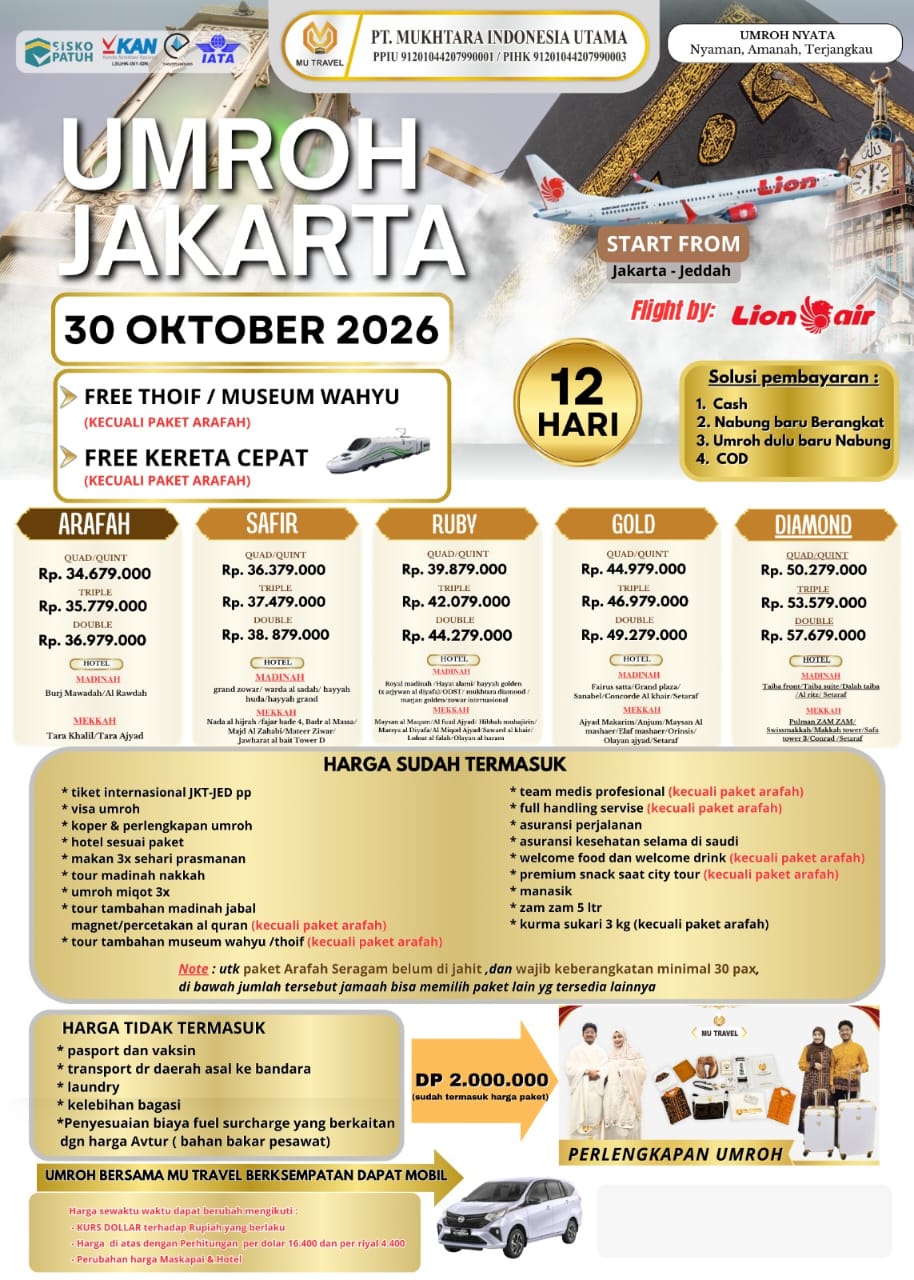 Umroh Keberangkatan Jakarta 12 Hari - Image 1