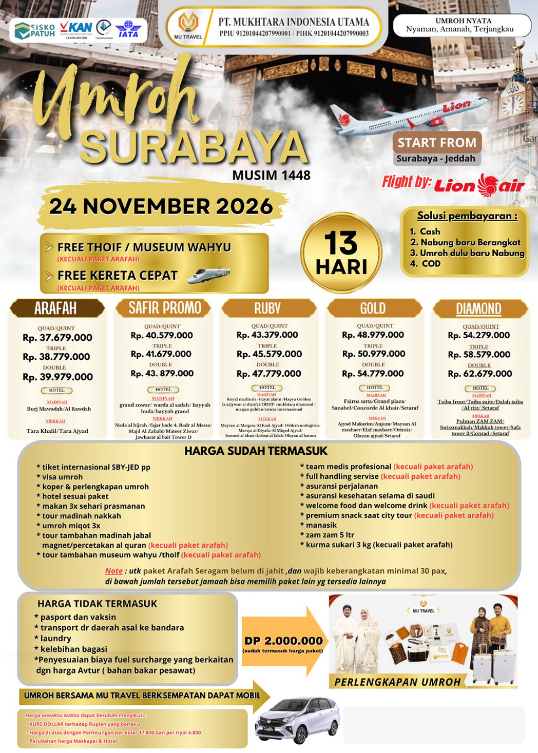 Umroh Keberangkatan Surabaya 16 Hari - Image 1